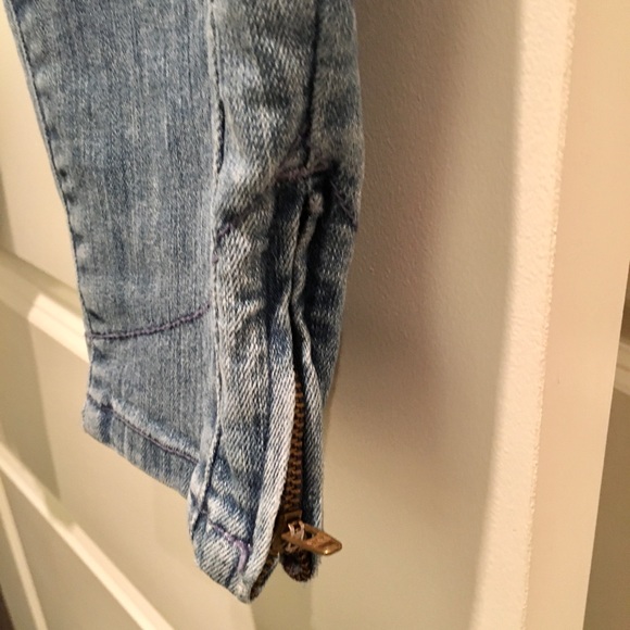 ❤️Pilcro and the Letterpress Blue Moto Jean Skinny - Picture 4 of 8